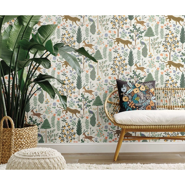 Rifle Paper Co Menagerie Peel & Stick Wallpaper - Cream