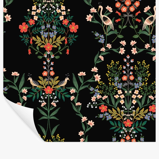 Rifle Paper Co Luxembourg Peel & Stick Wallpaper - Black Multi