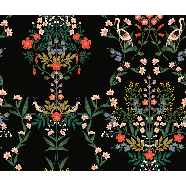 Rifle Paper Co Luxembourg Peel & Stick Wallpaper - Black Multi
