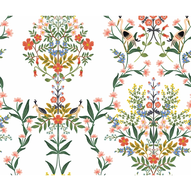 Rifle Paper Co Luxembourg Peel & Stick Wallpaper - White Multi