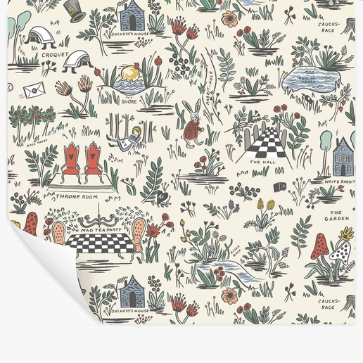 Rifle Paper Co Wonderland Peel & Stick Wallpaper - Cream