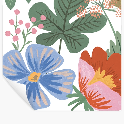Rifle Paper Co Strawberry Fields Peel & Stick Mural - White