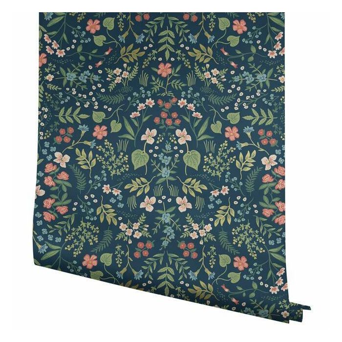 Rifle Paper Co Wildwood Wallpaper - Navy