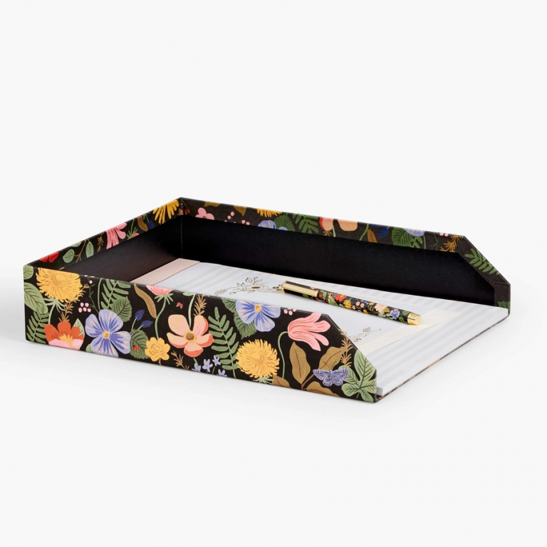 Rifle Paper Co Letter Tray - Strawberry Fields