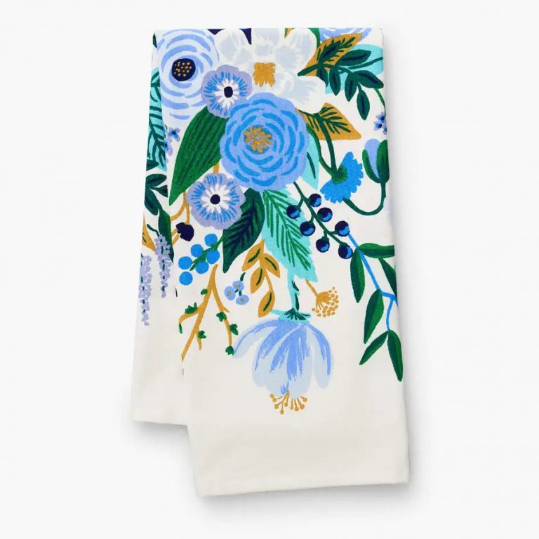 Rifle Paper Co Tea Towel - Garden Party Blue