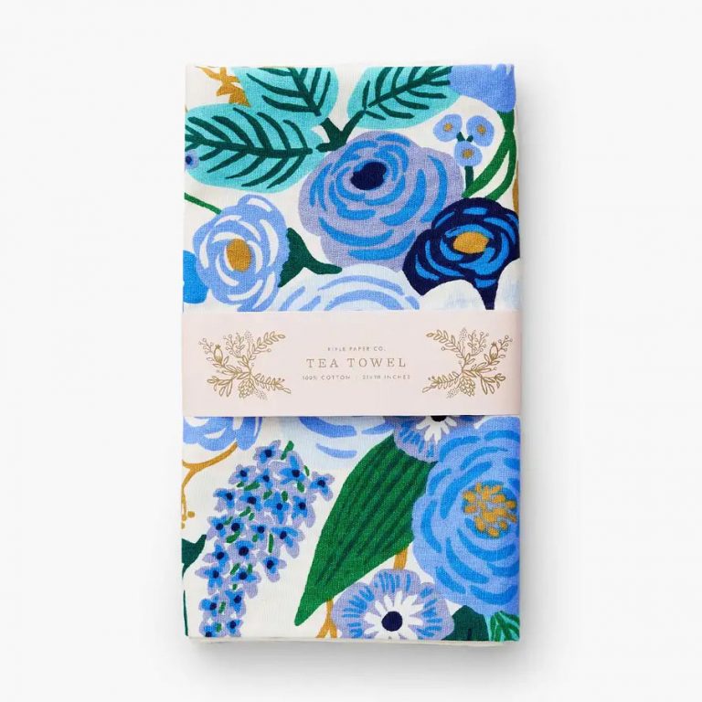 Rifle Paper Co Tea Towel - Garden Party Blue