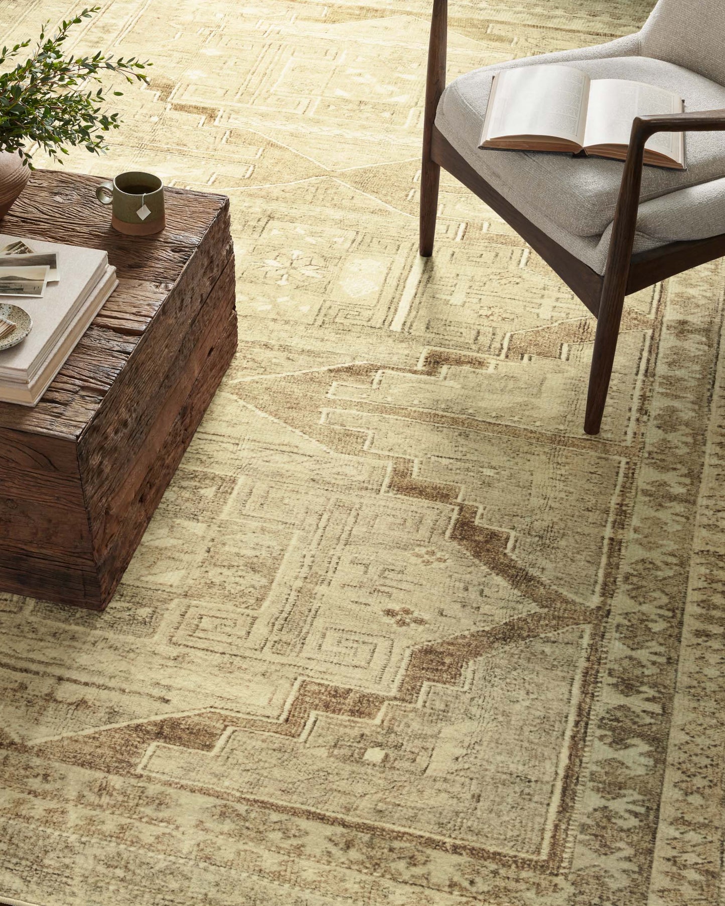 Magnolia Home x Loloi Sinclair Rug - Khaki Tobacco