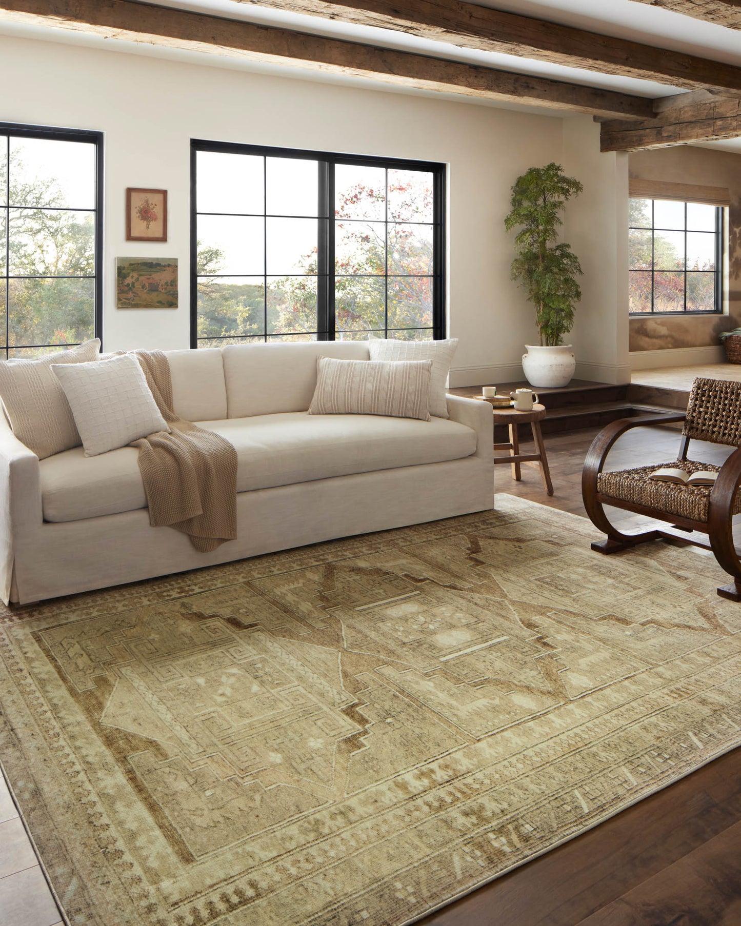 Magnolia Home x Loloi Sinclair Rug - Khaki Tobacco