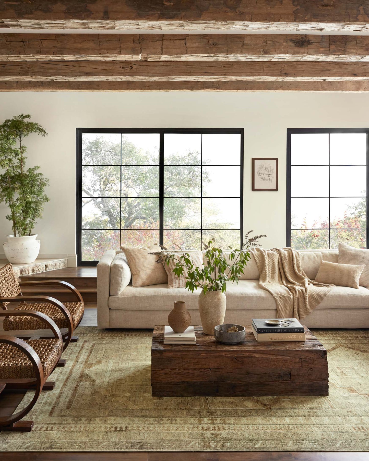 Magnolia Home x Loloi Sinclair Rug - Khaki Tobacco