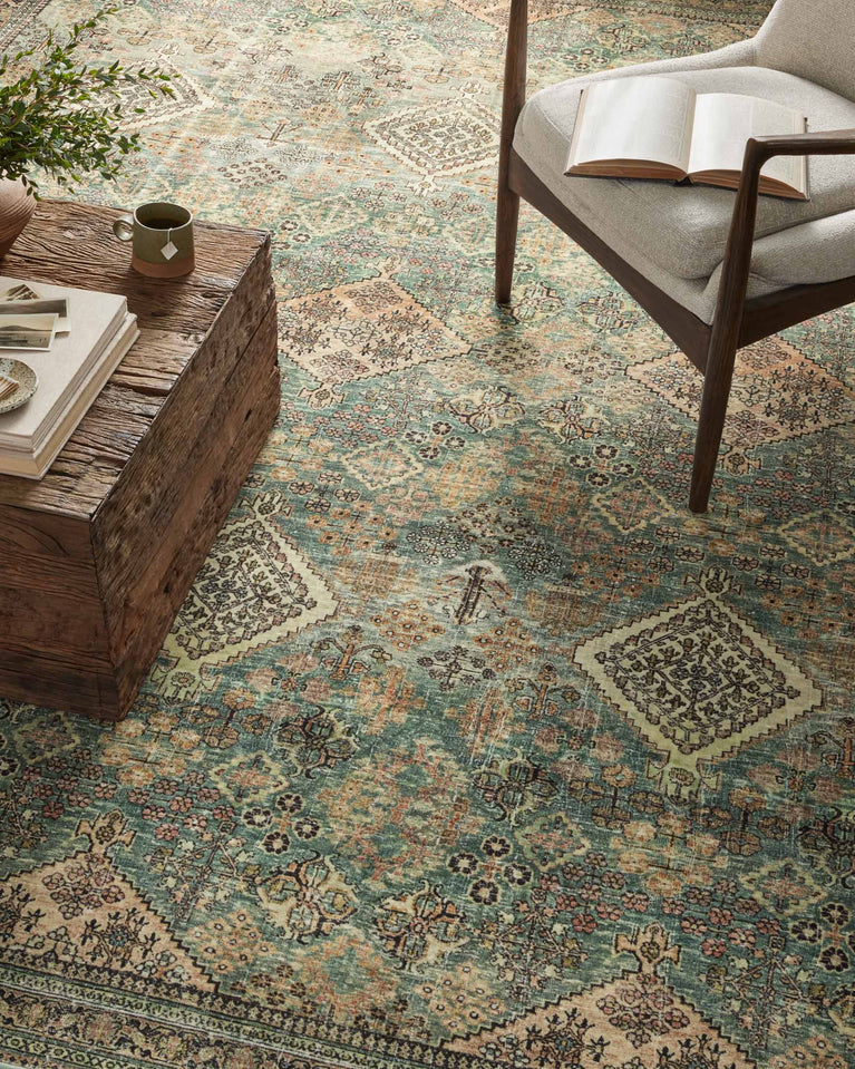 Magnolia Home x Loloi Sinclair Rug - Turquoise Multi