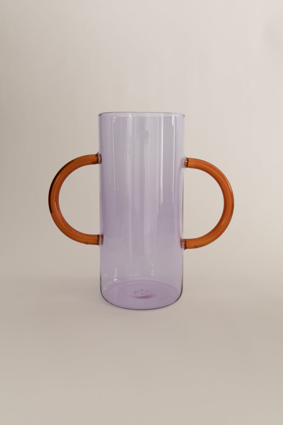 Handle Vase - Amber / Lilac