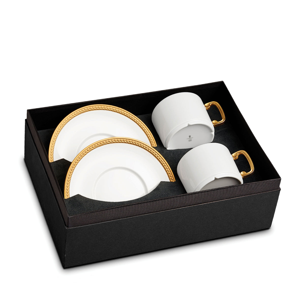 Soie Tressée Tea Cup & Saucer Set - Gold