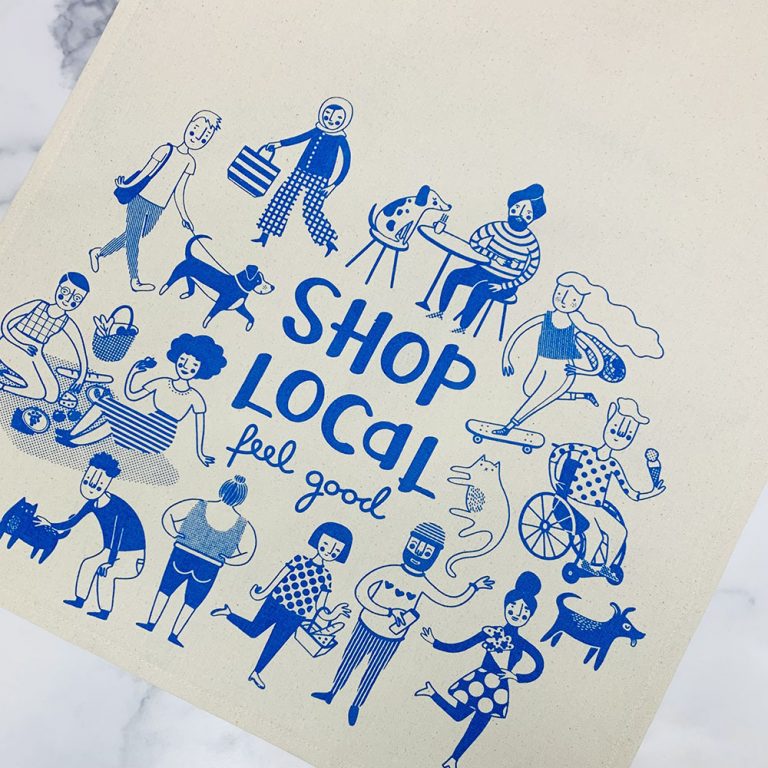 Shop Local Tea Towel
