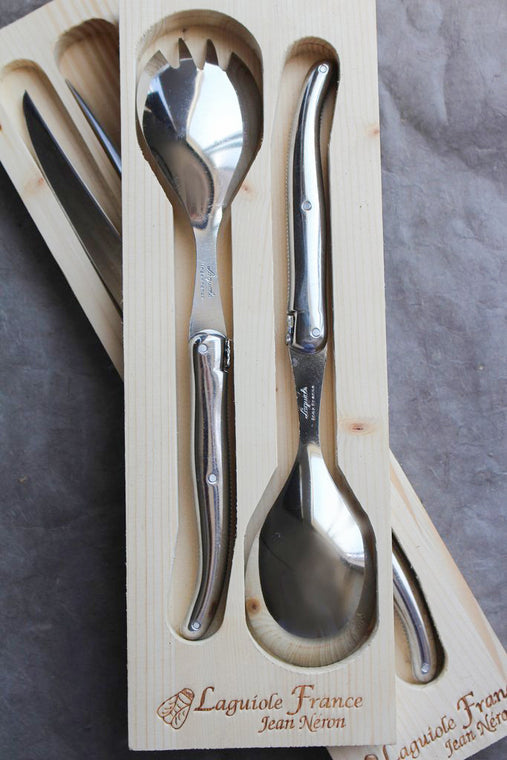 Laguiole Salad Serving Set - Stainless Steel