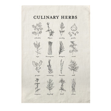 Tea Towel - Culinary Herbs