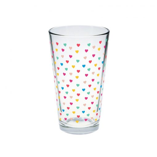 Tiny Hearts Pint Glass