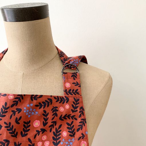 Rifle Paper Co Apron - Wonderland Rose Garden Crimson