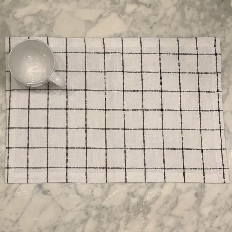 Vintage Wash Placemat - Black