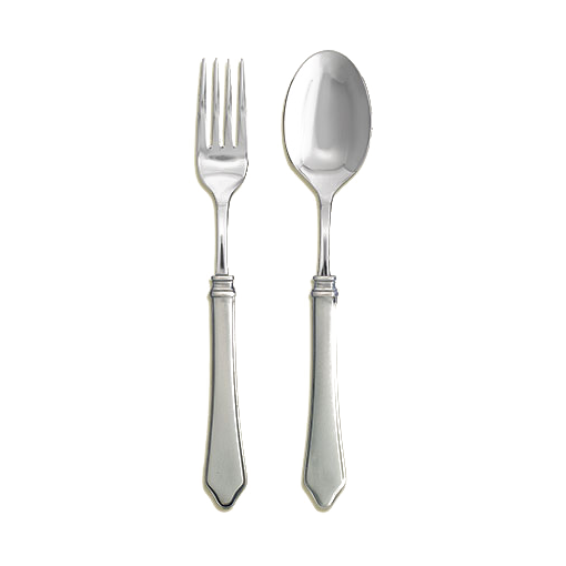 Match Pewter Violetta Serving Fork & Spoon Set