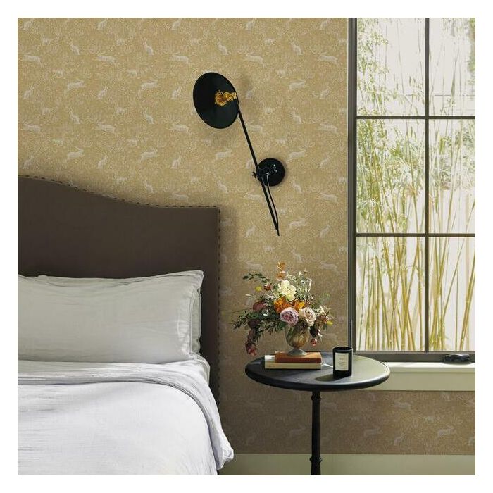 Rifle Paper Co Fable Wallpaper - Metallic Gold