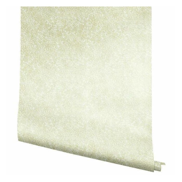 Rifle Paper Co Champagne Dots Wallpaper - Metallic Gold & White