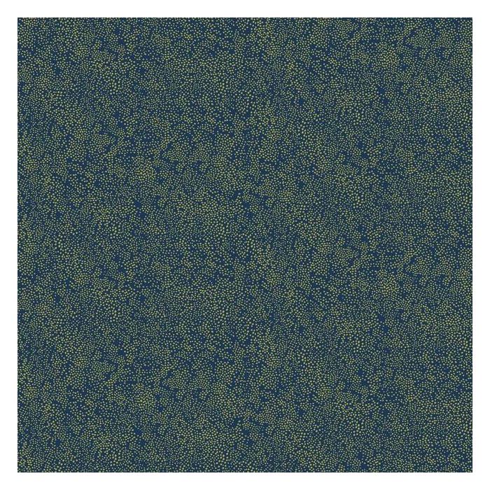 Rifle Paper Co Champagne Dots Wallpaper - Metallic Gold & Navy