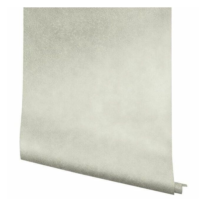 Rifle Paper Co Champagne Dots Wallpaper - Metallic Silver & Linen