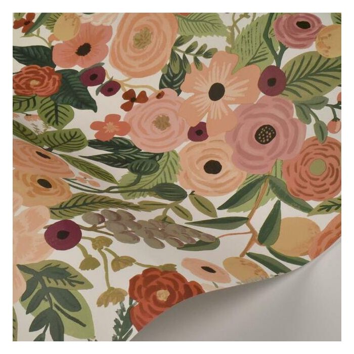 Rifle Paper Co Garden Party Wallpaper - Burgundy Multi