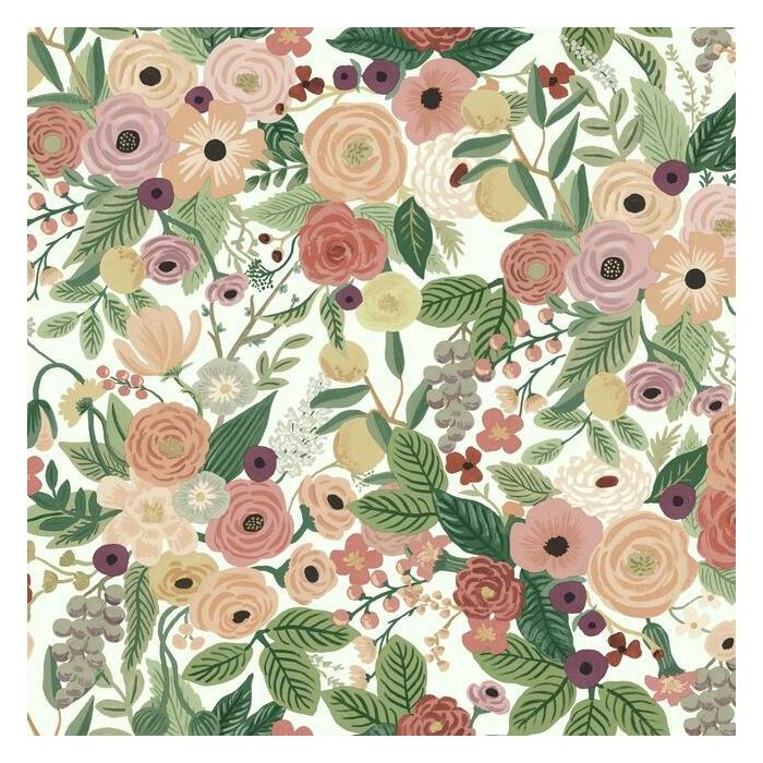 Rifle Paper Co Garden Party Peel & Stick Wallpaper - Burgundy Multi