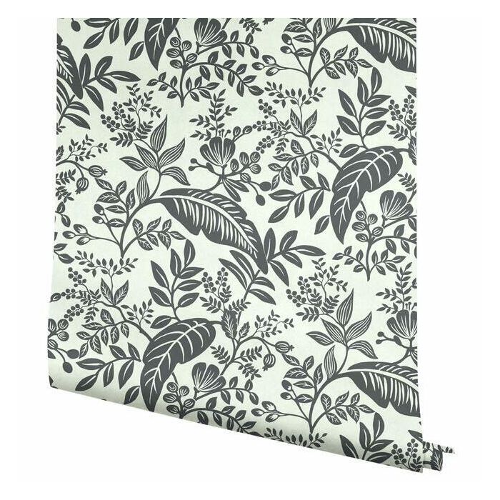 Rifle Paper Co Canopy Wallpaper - Black & White