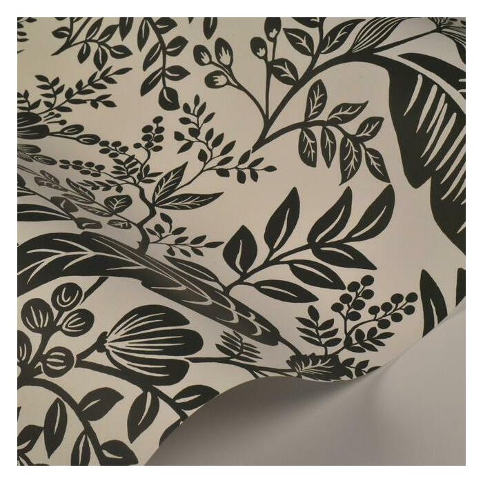 Rifle Paper Co Canopy Wallpaper - Black & White