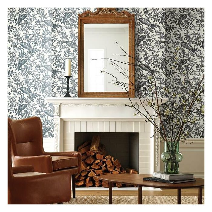 Rifle Paper Co Canopy Wallpaper - Black & White