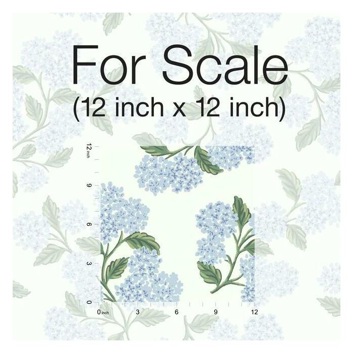 Rifle Paper Co Hydrangea Wallpaper - Blue & White