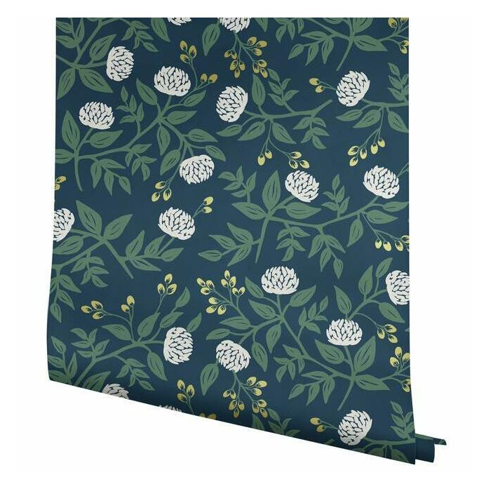 Rifle Paper Co Peonies Wallpaper - Navy