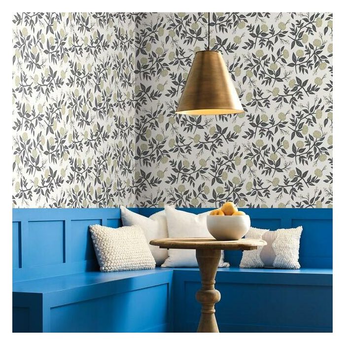 Rifle Paper Co Peonies Wallpaper -White & Black