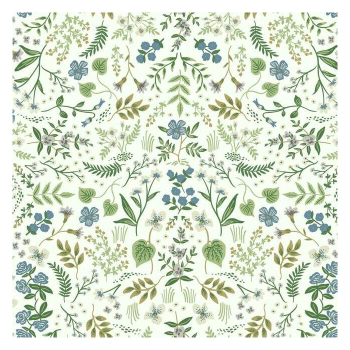Rifle Paper Co Wildwood Wallpaper - Blue & Green