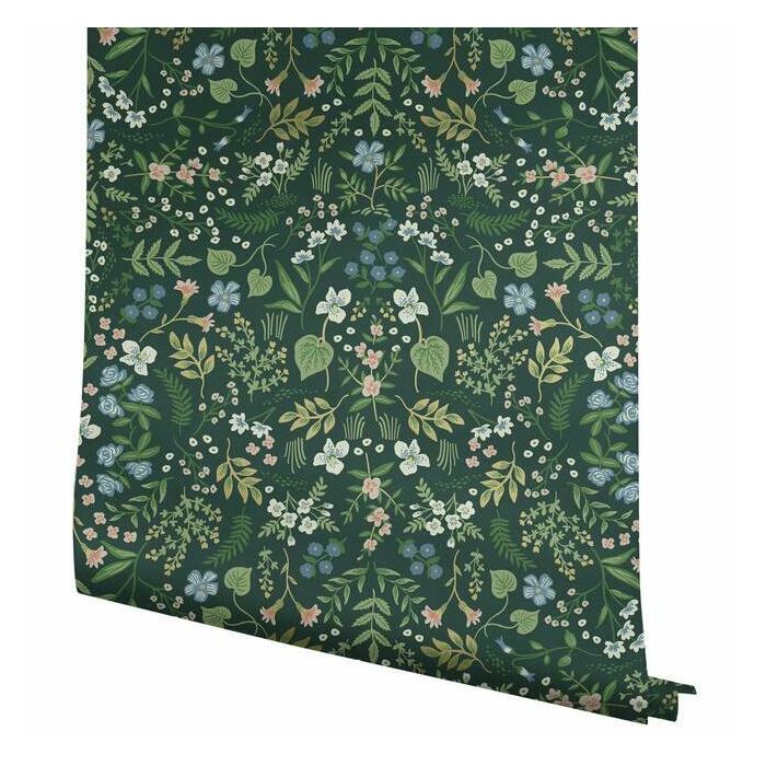 Rifle Paper Co Wildwood Wallpaper - Hunter