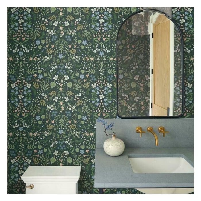 Rifle Paper Co Wildwood Wallpaper - Hunter
