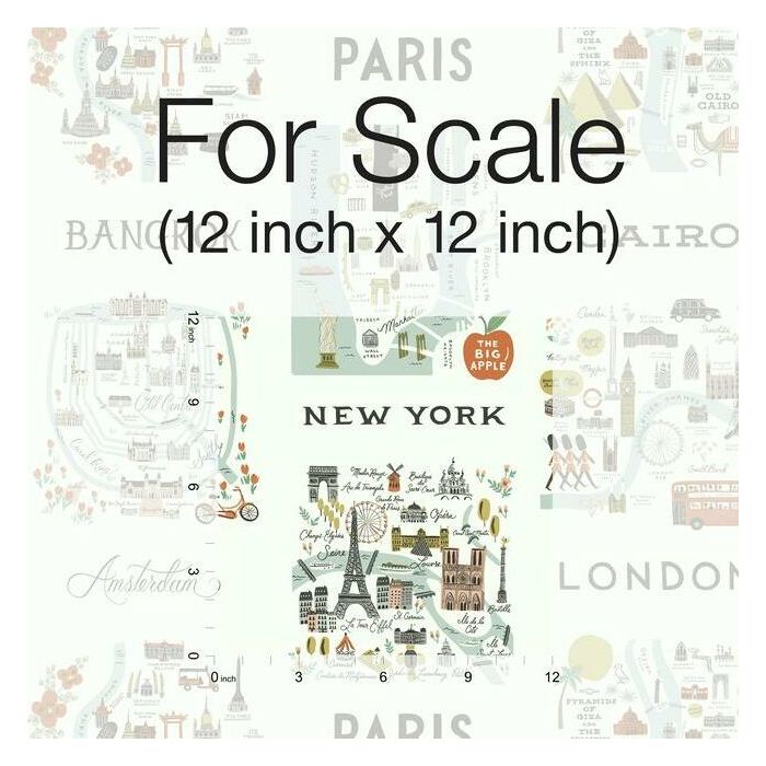 Rifle Paper Co City Maps Peel & Stick Wallpaper - Mint