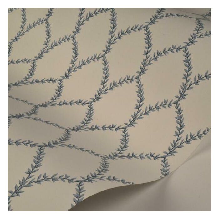 Rifle Paper Co Laurel Wallpaper - Blue & White