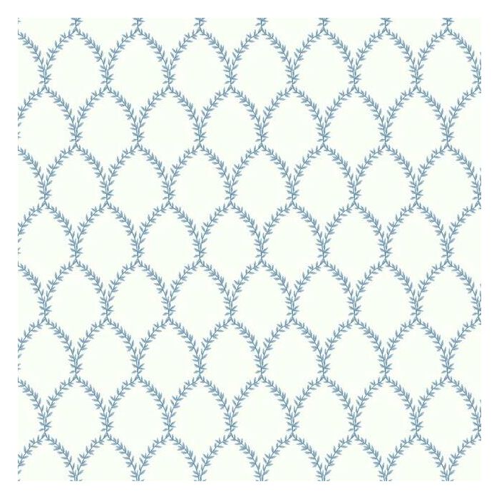 Rifle Paper Co Laurel Wallpaper - Blue & White
