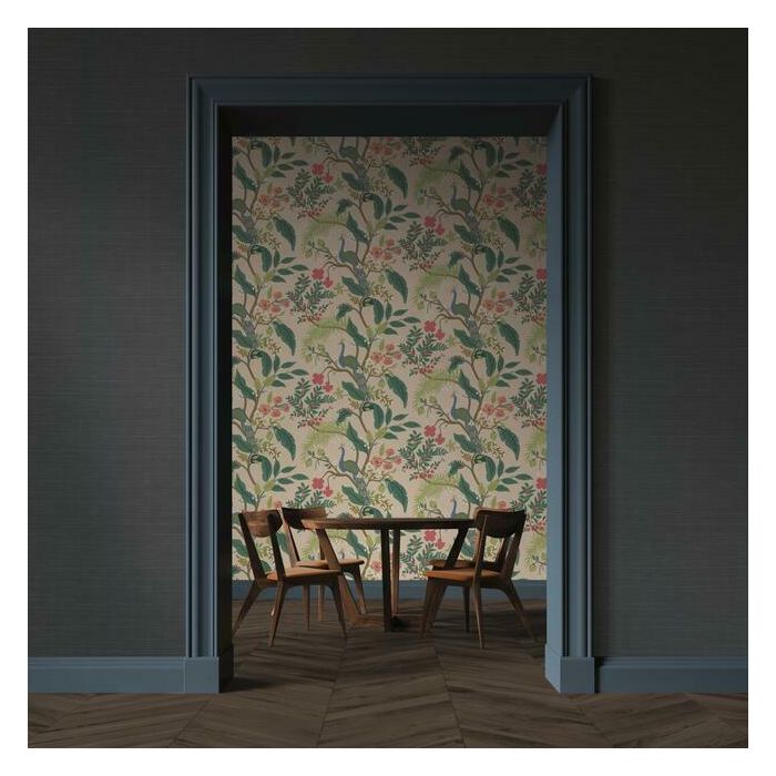 Rifle Paper Co Palette Sisal Wallpaper - Navy