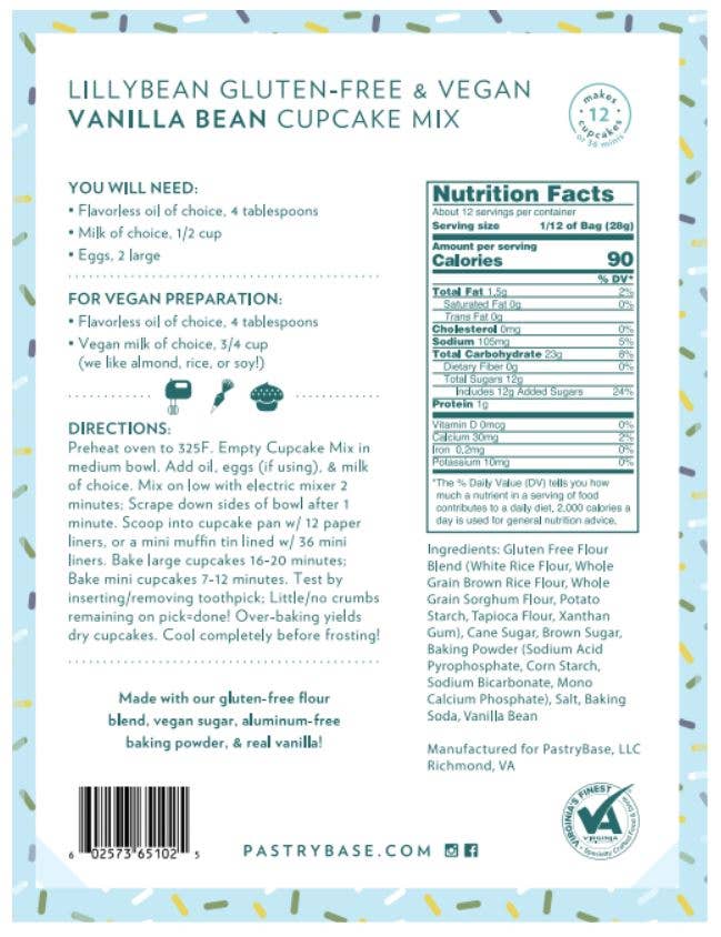 Cupcake Mix - Vanilla Bean