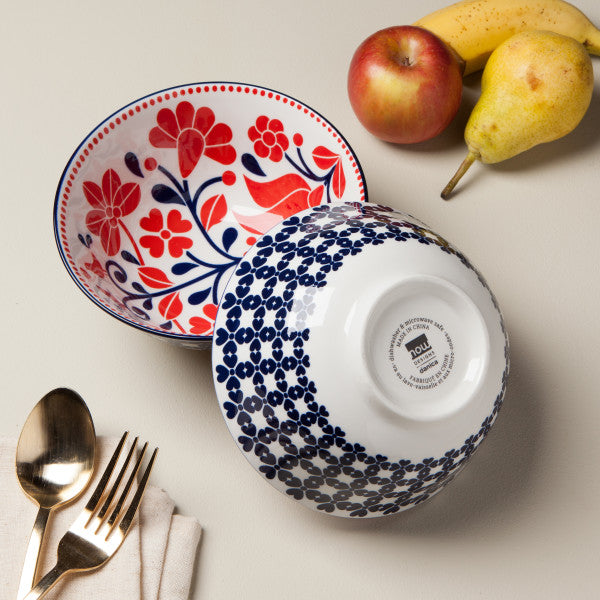 Stamped Bowl - Navy Bird