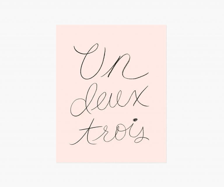 Rifle Paper Co 8x10 Art Print - Un Deux Trois
