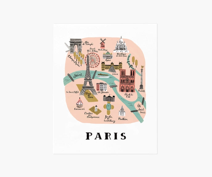 Rifle Paper Co 8x10 Art Print - Paris
