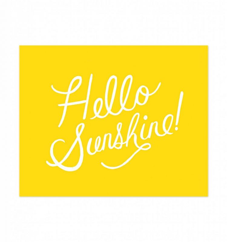 Rifle Paper Co 8x10 Art Print - Hello Sunshine
