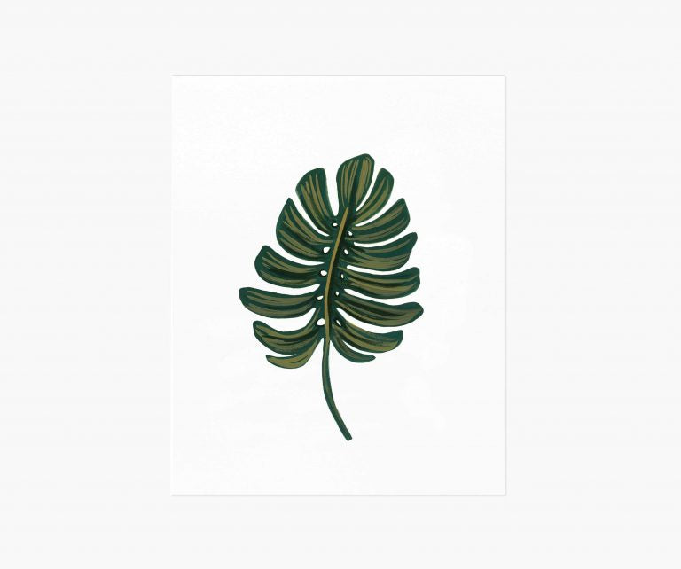 Rifle Paper Co 8x10 Art Print - Monstera Leaf