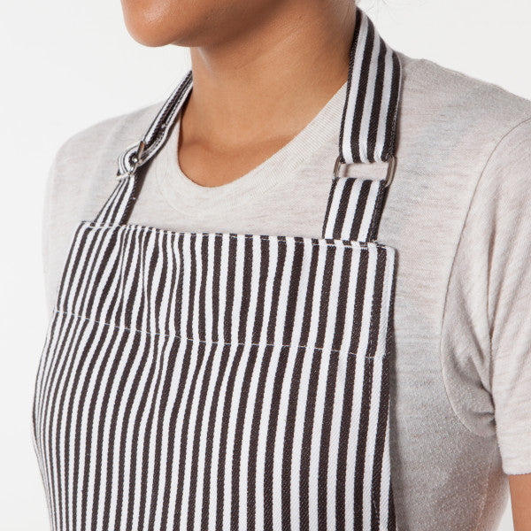 Chef Apron - Pinstripe Black
