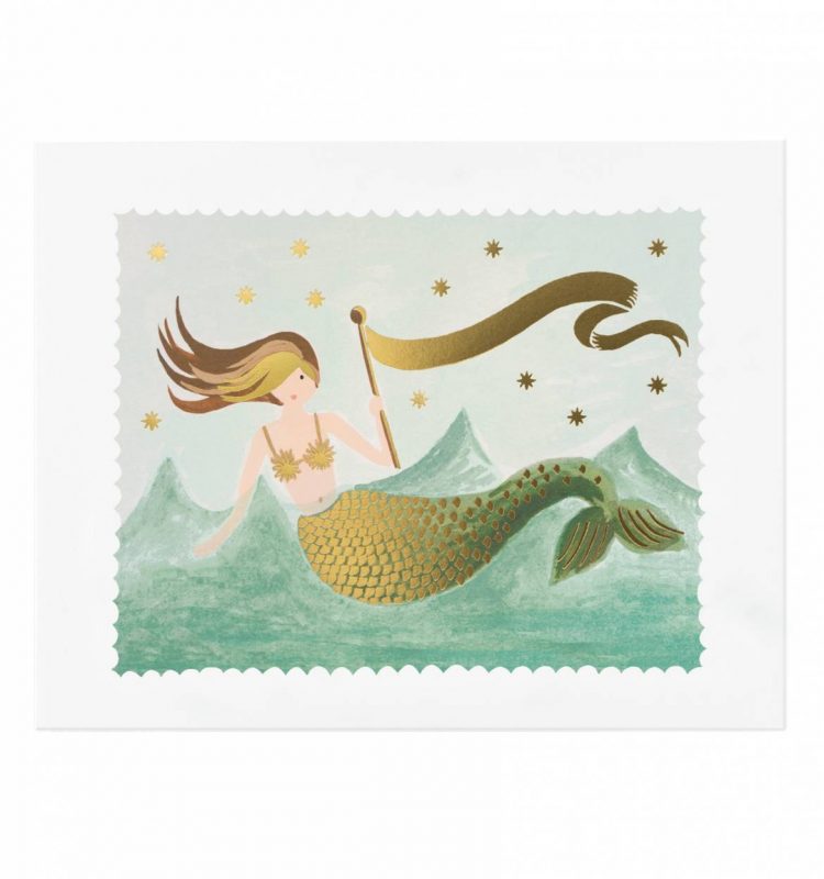 Rifle Paper Co 8x10 Art Print - Mermaid